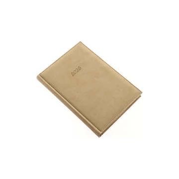 Határidőnapló Bolero A/5, napi krémszínű lapokkal drapp Realsystem 2026.