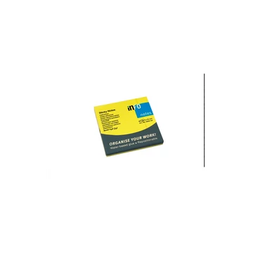 Jegyzettömb öntapadó, 75x75mm, 80lap, Info Notes brilliant sárga