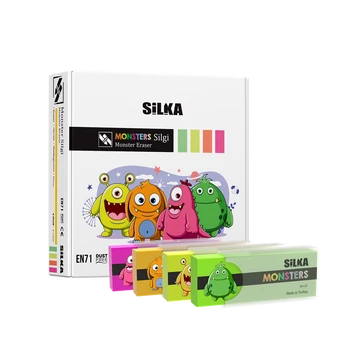 Radír, szörnyek, 20 db/display, Silka