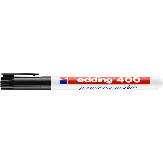 Alkoholos marker 1 mm, kerek hegyű, Edding 400 fekete