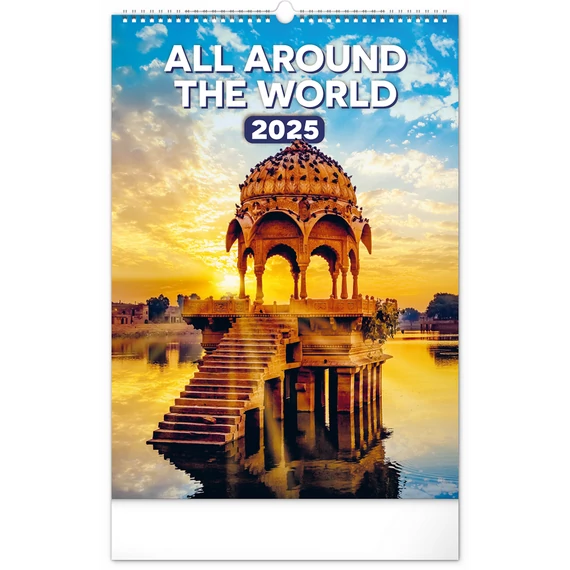 Falinaptár képes  330×460mm All Around the World Realsystem 2026.