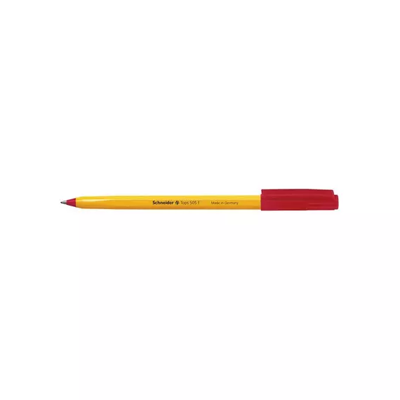 Golyóstoll 0,3mm, kupakos Schneider TOPS 505 F, írásszín piros