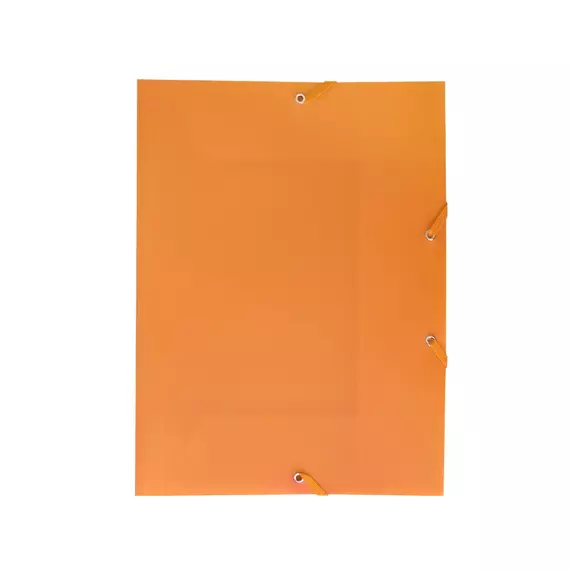 Gumis mappa A4, műanyag Bluering® narancssárga