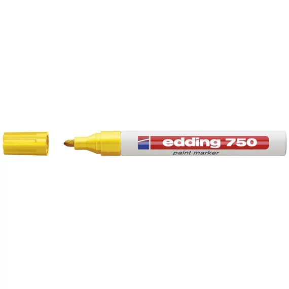 Lakkmarker 2-4mm, kerek Edding 750 sárga