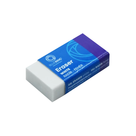 Radír 30-as fehér szögletes papír tokban Bluering®