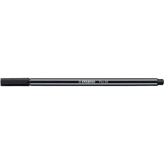 Rostirón, filctoll 1mm, M STABILO Pen 68 fekete