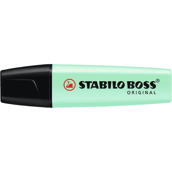 Szövegkiemelő 2-5mm, vágott hegyű, STABILO Boss original Pastel menta