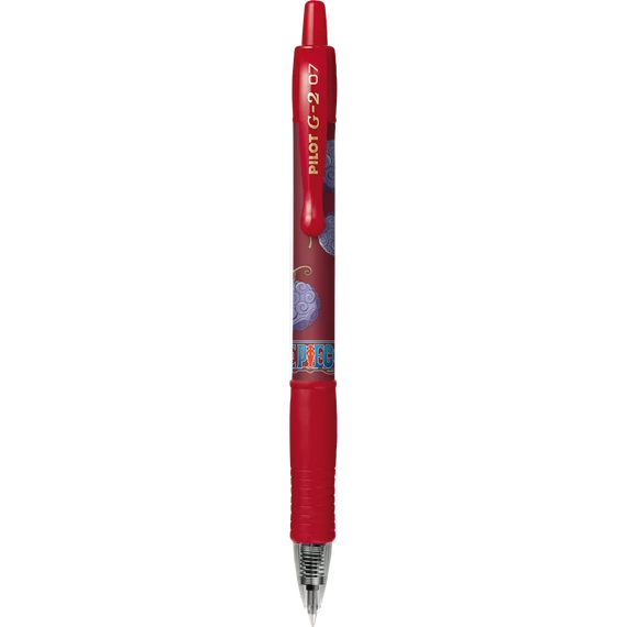 Zseléstoll 0,7mm, nyomógombos Pilot G-2 One Piece, írásszín piros