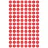 Kép 3/4 - Etikett címke, o8mm, jelölésre, 104 címke/ív, 10 ív/doboz, Avery piros