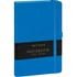 Kép 1/3 - Keménytáblás notesz pontozott vonalozással krémszínű lapokkal leszorító gumiszalaggal Blue 130x210mm, Presco