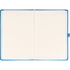 Kép 2/3 - Keménytáblás notesz pontozott vonalozással krémszínű lapokkal leszorító gumiszalaggal Blue 130x210mm, Presco