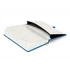 Kép 3/3 - Keménytáblás notesz pontozott vonalozással krémszínű lapokkal leszorító gumiszalaggal Blue 130x210mm, Presco