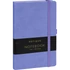 Kép 1/3 - Keménytáblás notesz pontozott vonalozással krémszínű lapokkal leszorító gumiszalaggal Lila 130x210mm, Presco