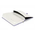 Kép 3/3 - Keménytáblás notesz pontozott vonalozással krémszínű lapokkal leszorító gumiszalaggal Lila 130x210mm, Presco