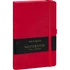 Kép 1/3 - Keménytáblás notesz pontozott vonalozással krémszínű lapokkal leszorító gumiszalaggal Red 130x210mm, Presco