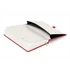 Kép 3/3 - Keménytáblás notesz pontozott vonalozással krémszínű lapokkal leszorító gumiszalaggal Red 130x210mm, Presco
