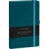 Kép 1/3 - Keménytáblás notesz pontozott vonalozással krémszínű lapokkal leszorító gumiszalaggal Teal 130x210mm, Presco
