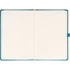 Kép 2/3 - Keménytáblás notesz pontozott vonalozással krémszínű lapokkal leszorító gumiszalaggal Teal 130x210mm, Presco
