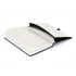 Kép 3/3 - Keménytáblás notesz pontozott vonalozással krémszínű lapokkal leszorító szalaggal Dark blue 130x210mm, Presco