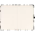 Kép 2/3 - Keménytáblás notesz krémszínű lapokkal leszorító gumiszalaggal Fox 130x210mm, Presco