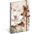 Kép 1/3 - Keménytáblás notesz krémszínű lapokkal leszorító gumiszalaggal Herbarium 130x210mm, Presco