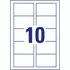 Kép 3/3 - Névjegykártya, mikroperforált élekkel, kétoldalas 185g-os, 25 db, Avery matt fehér